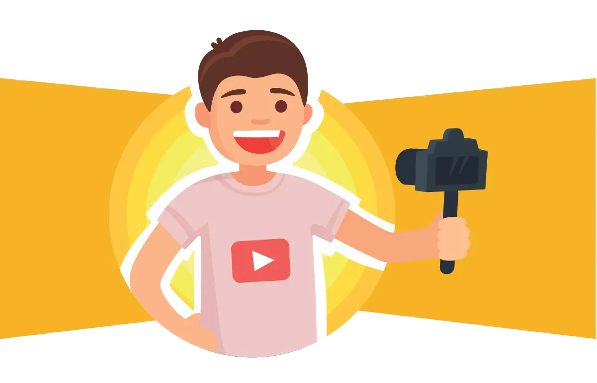 Ilustração de um Youtuber